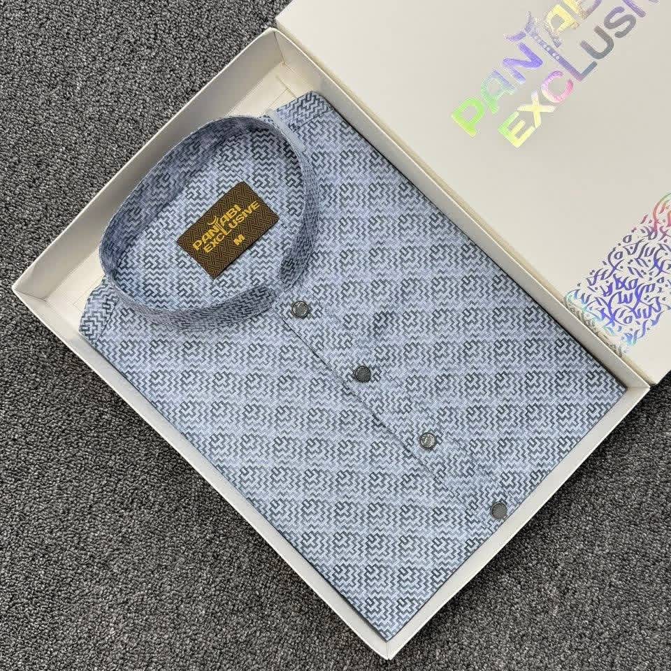 Premium Printed Cotton Panjabi